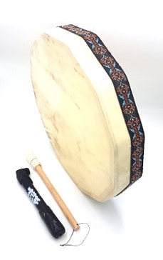Tambour chamanique ou Bodhrán accordable avec chambre à air