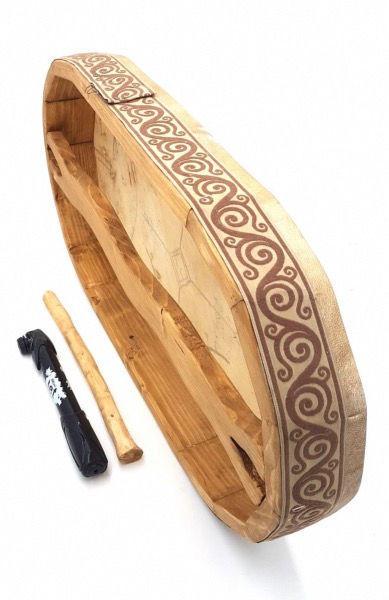 Tambour chamanique traditionnel des peuples du nord