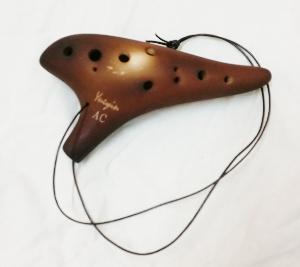 Ocarina professionnel chromatique en DO en terre cuite