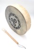 Tambour chamane en peau de chèvre Triskèle