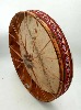 Tambour chamanique peau de Buffle collée 41 cm